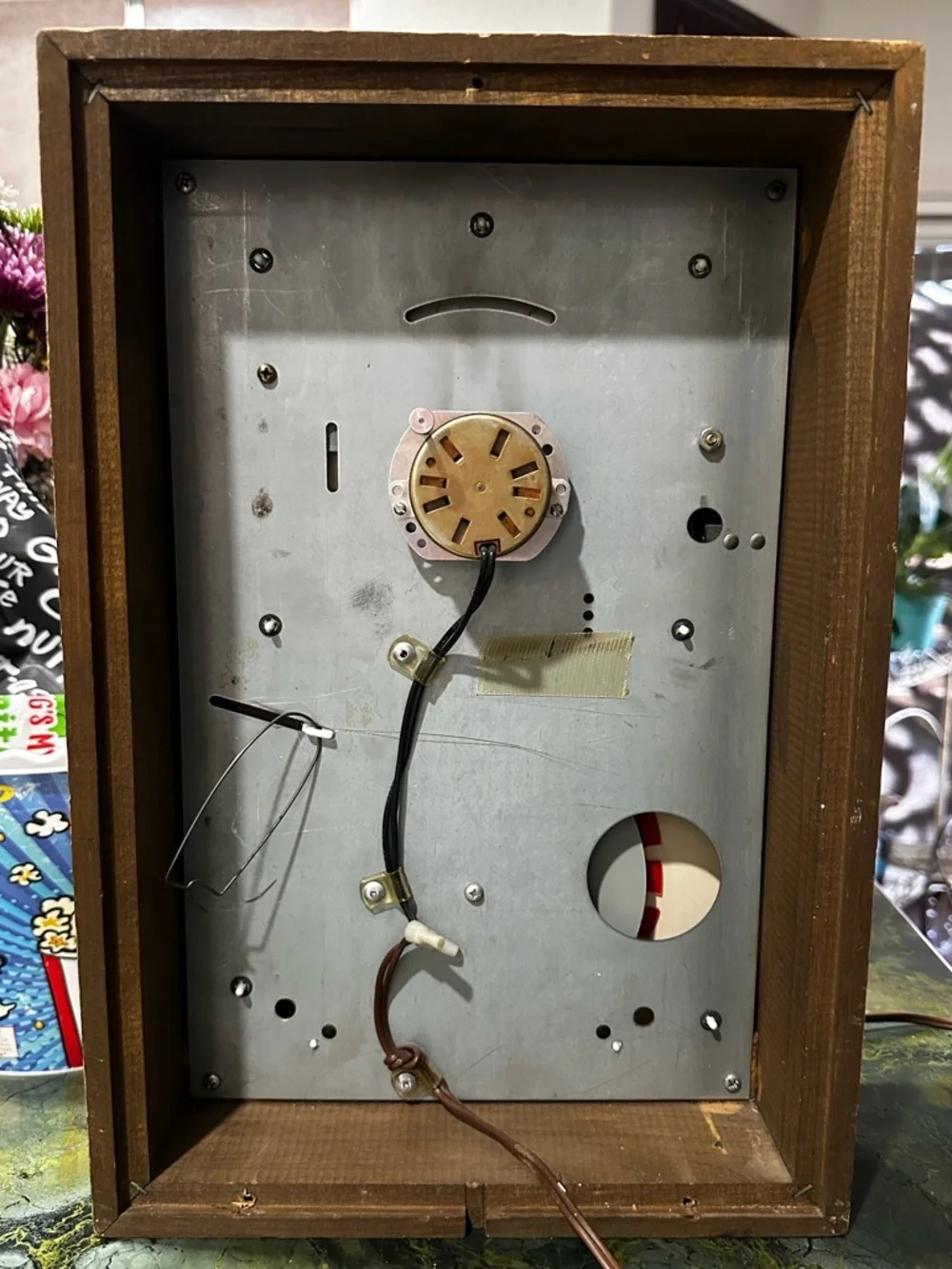 70’s FAIRFIELD Farmers Almanac Moon dial gardeners Clock Movement for Home Decor